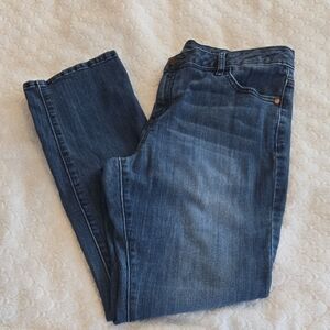 Vera Wang Women's Straight Leg Jeans - Dark Blue
